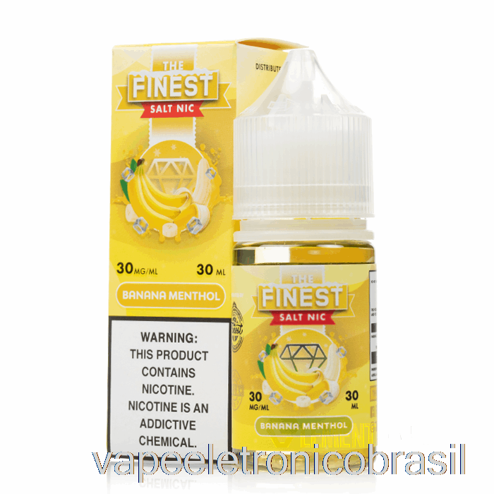 Vape Recarregável Banana Mentol - O Melhor Sal Nic - 30ml 30mg